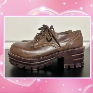 Vintage 90s Y2K Chunky Platform Oxfords